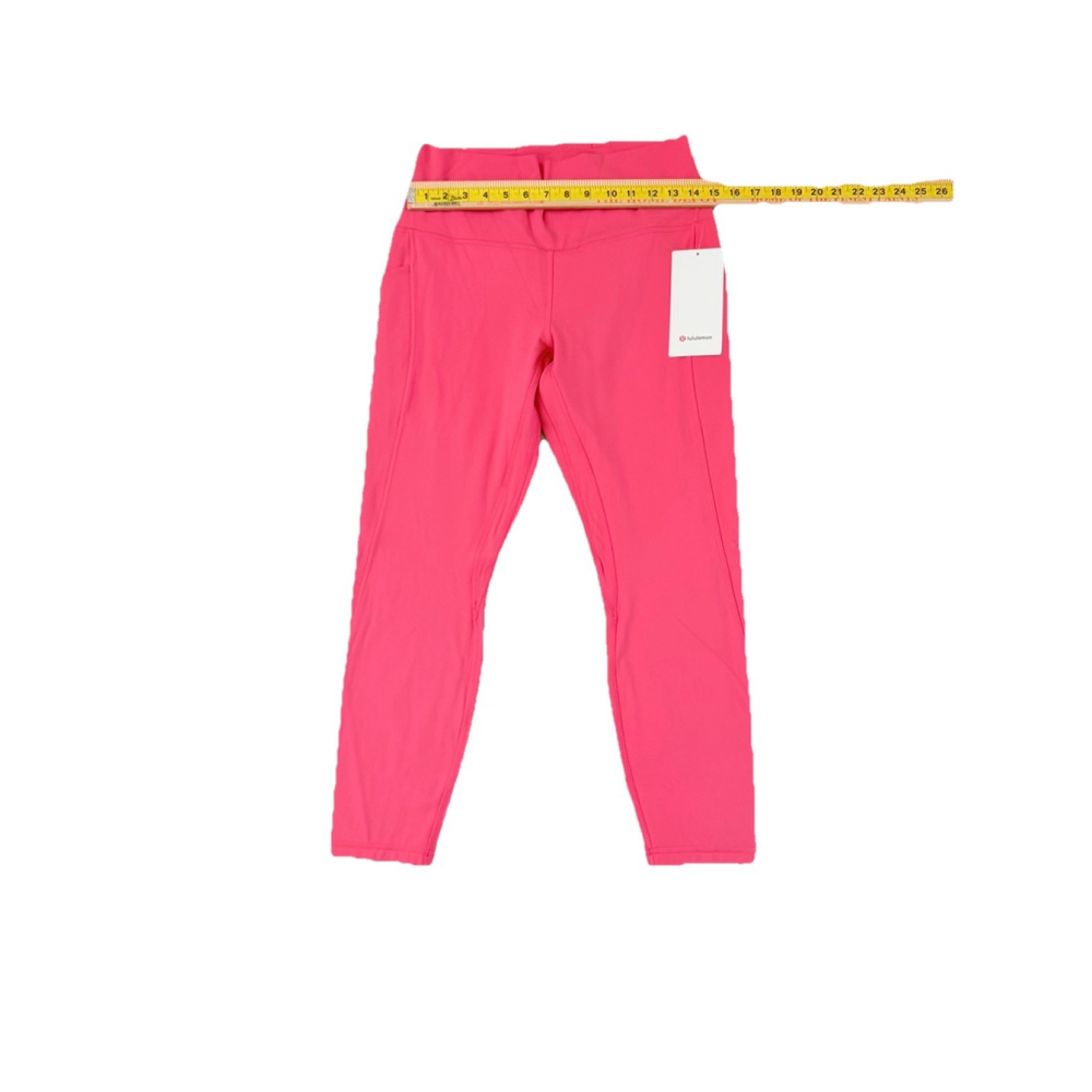 LULULEMON ALIGN HIGH RISE LEGGING 25” POCKETS GLAZE PINK SIZE 12 Waist 14.5”NWT - Picture 5 of 9